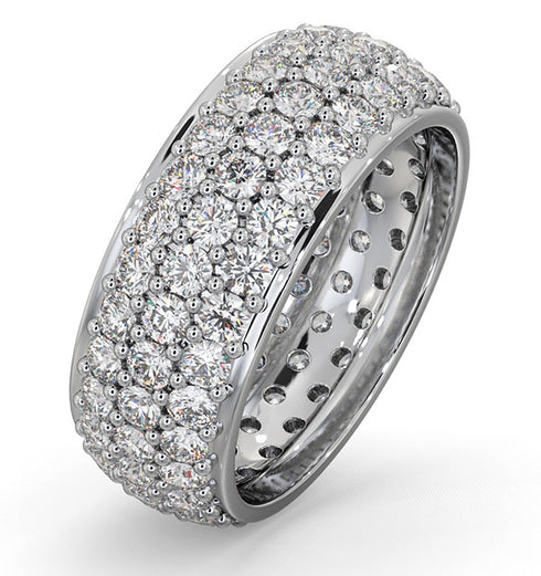 Eternity Ring Sara 18K White Gold Diamond 3.00ct G/Vs
